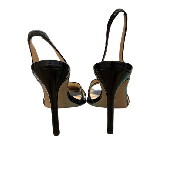 Veronica Beard Analita Patent Leather Halter Sandals Size 8 - Picture 3 of 6